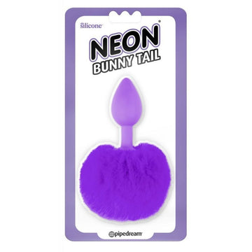 Plug De Fantasia Bunny Tail Neon Purpura