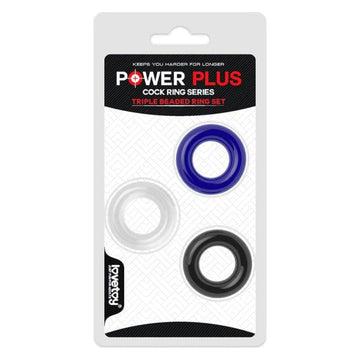 Kit De 3 Anillos Retardantes Para El Pene Power Plus