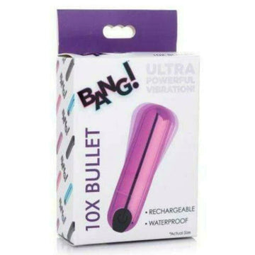 Bg 10X Vibrating Metalic Bullet Purple
