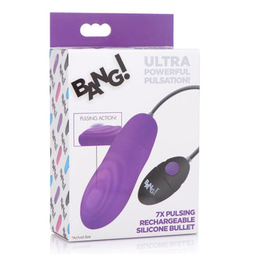 Bg 7X Pulsing Rechargeable Bullet Purple