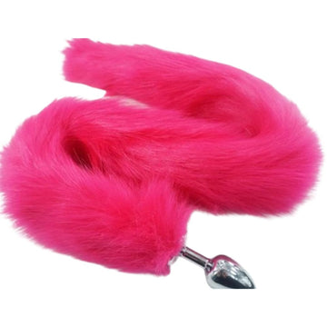 Fox Spiral Tail Plug Rose
