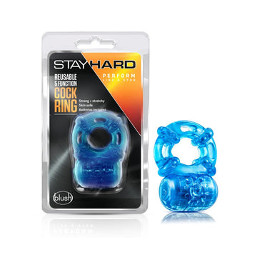 Stay Hard Reusable 5 Function Cock Ring