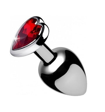 Plug Anal Grande Booty Sparks Red Heart Con Joya De Corazón Roja