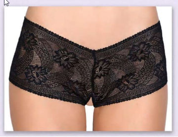 Boxer De Encaje Negro 53085