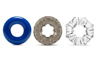 Set De 3 Anillos Retardantes Gruesos Stay Hard Triple Streche