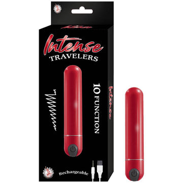 Bala Vibradora Intense Travelers Red Recargable