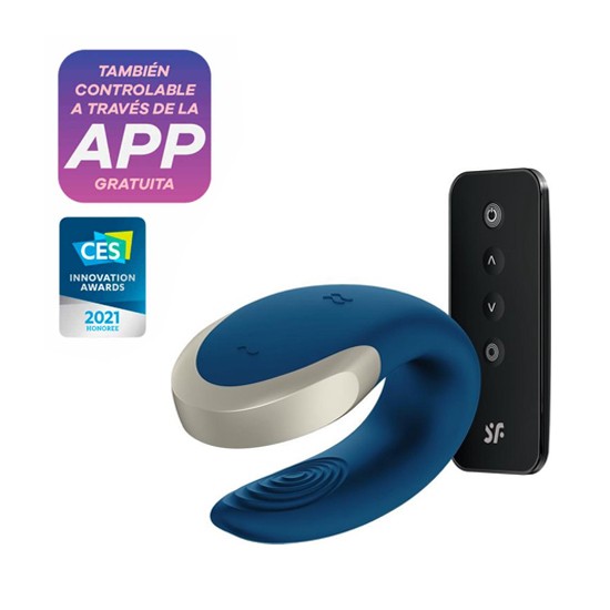 Vibrador De Lujo Para Pareja Double Love Satisfyer