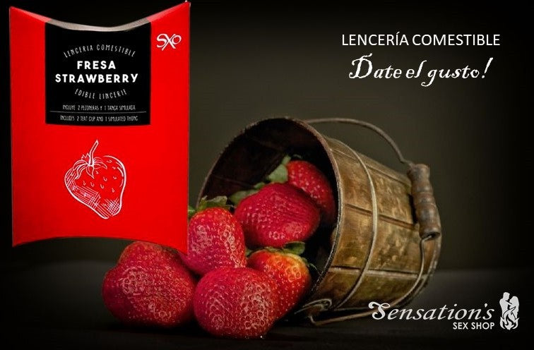 Lencería Comestible Sabor Fresa