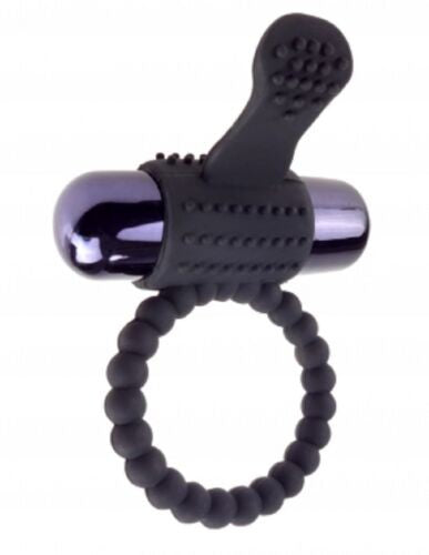 Anillo Vibrador De Silicona Negro