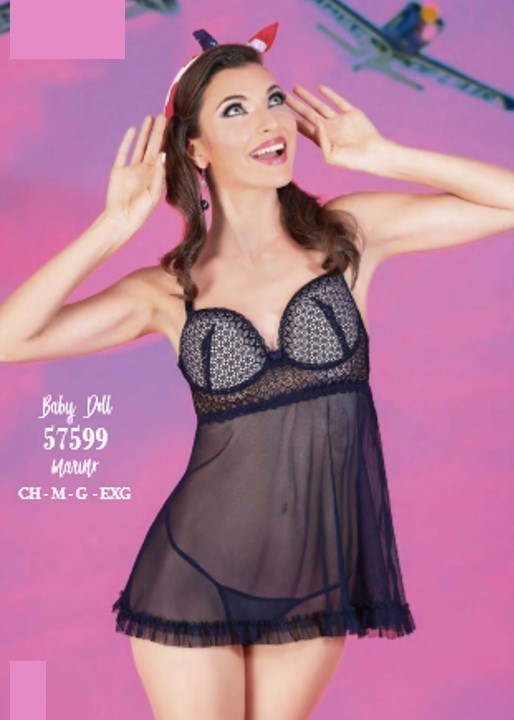 Babydoll Azul Marino 57599