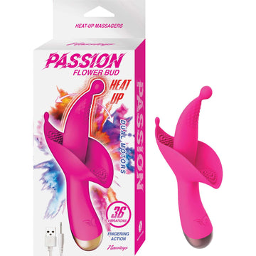 Passion Flower Bud Heat Up Massager #6 Pink