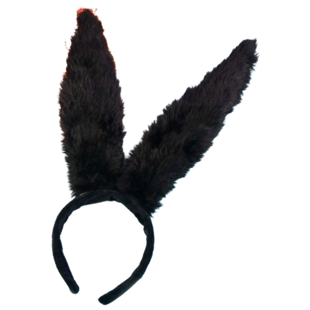 Diadema Con Orejas De Conejo Negro Con