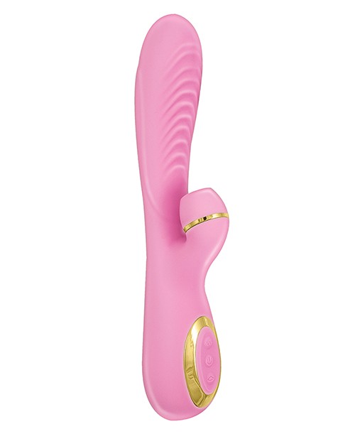Vibrador Con Succión En Clítoris New York Ribbed Suction Massager