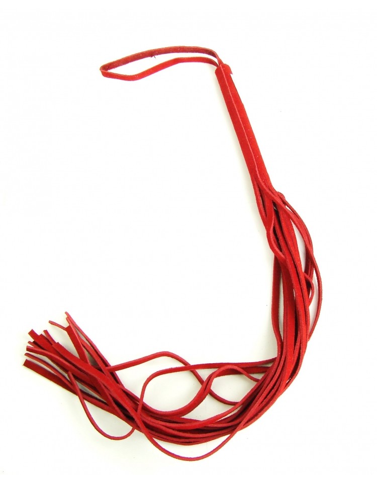 Latigo De Gamuza Rojo
