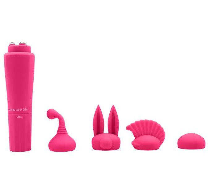 Estimulador Con Kit De Cabezales Quadruple Sweet