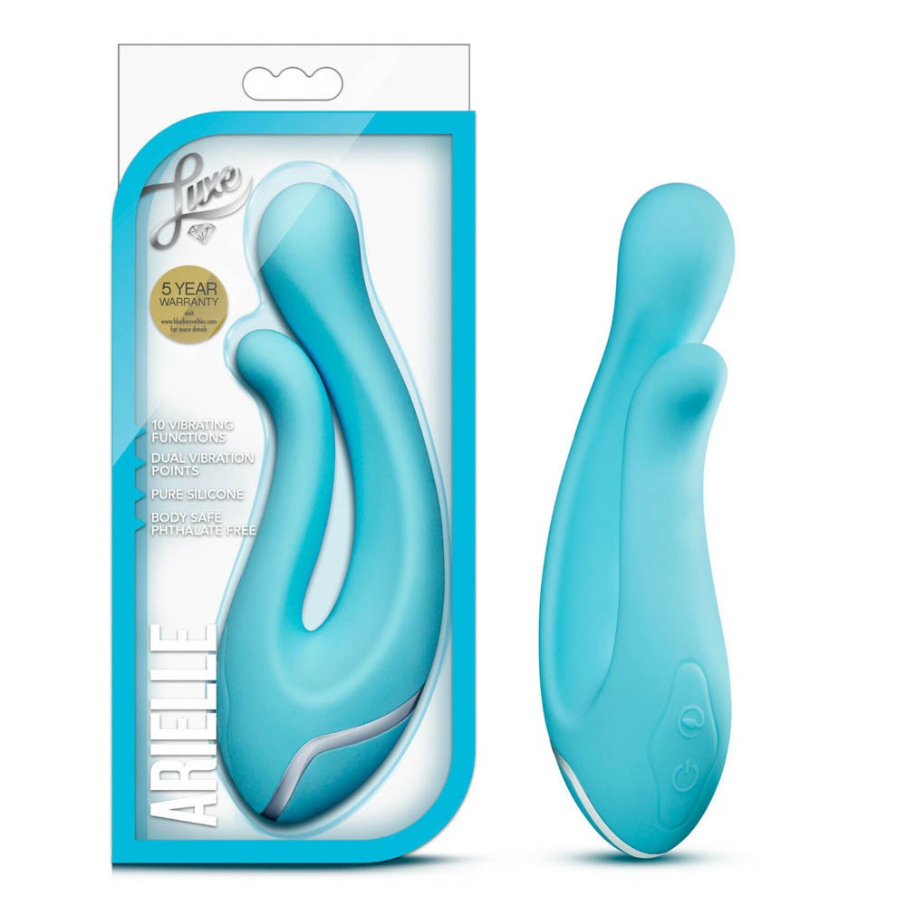 Vibrador Dual Luxe Ariella Silicona De 6.5"