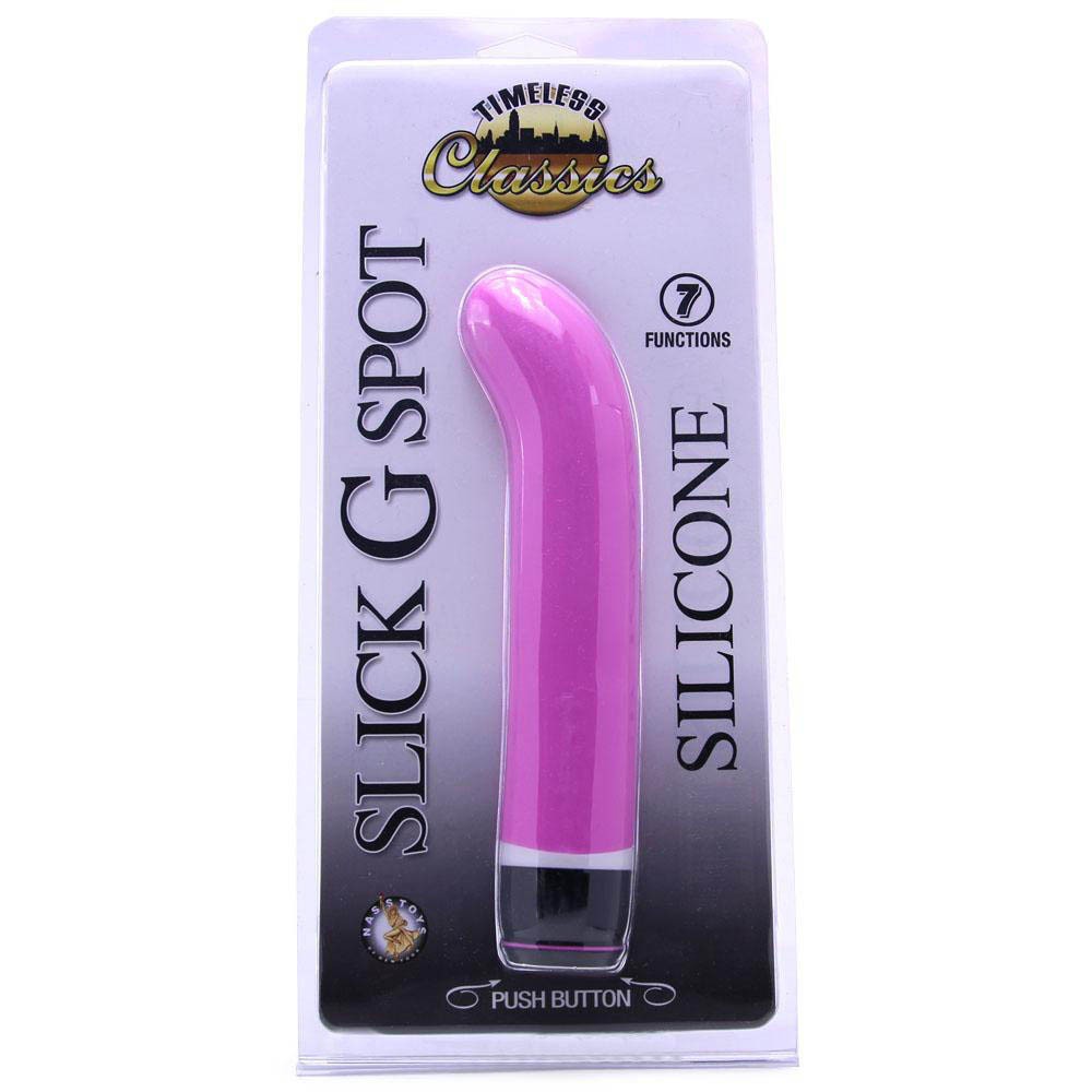 Vibrador Timeless Classics Slick Con Estimulador De Punto G