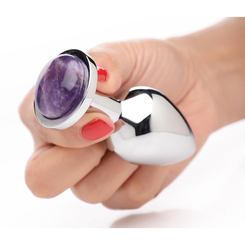 Gemstones Amethyst Gem Medium Anal Plug