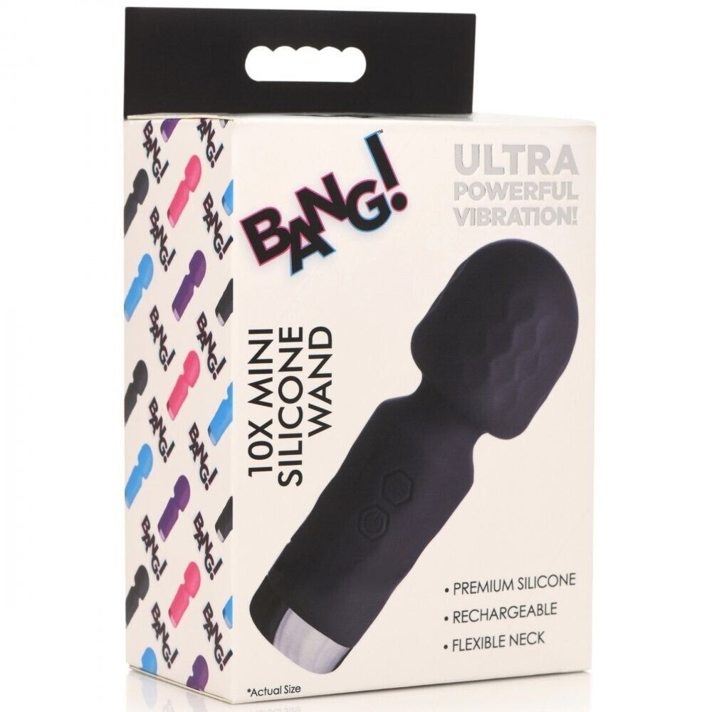 Mini Masajeador Recargable Bang! 10X Color Negro