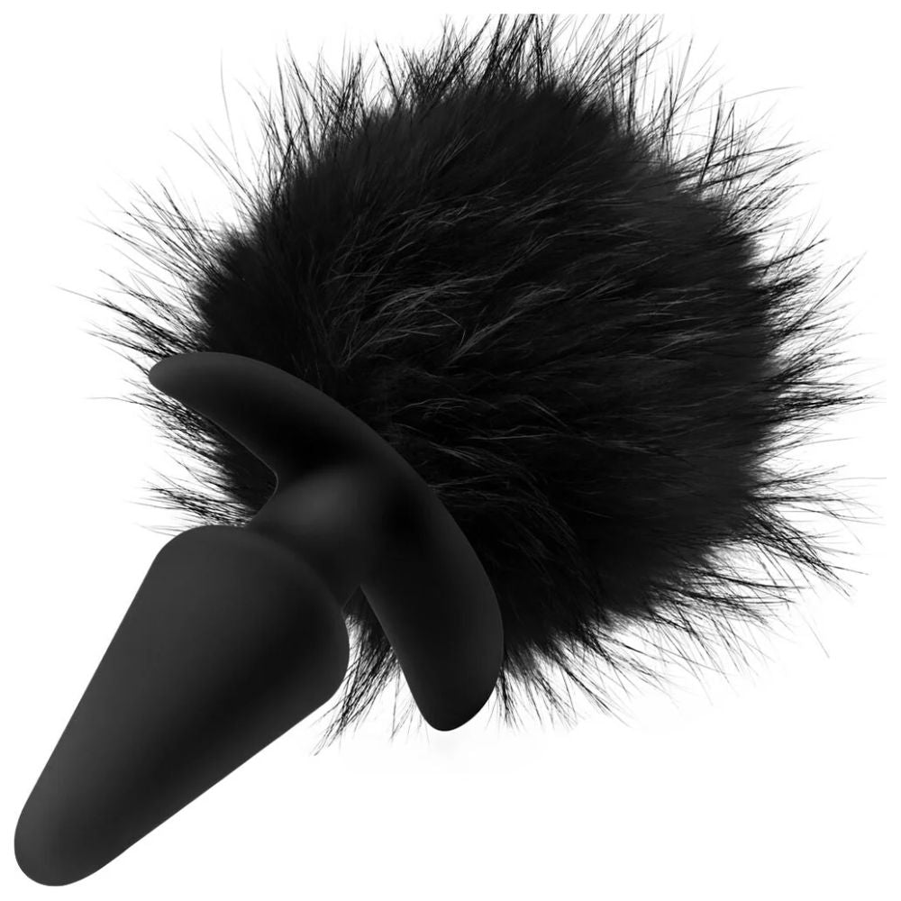 Anal Adventures Platinum Rabbit Tail Plug