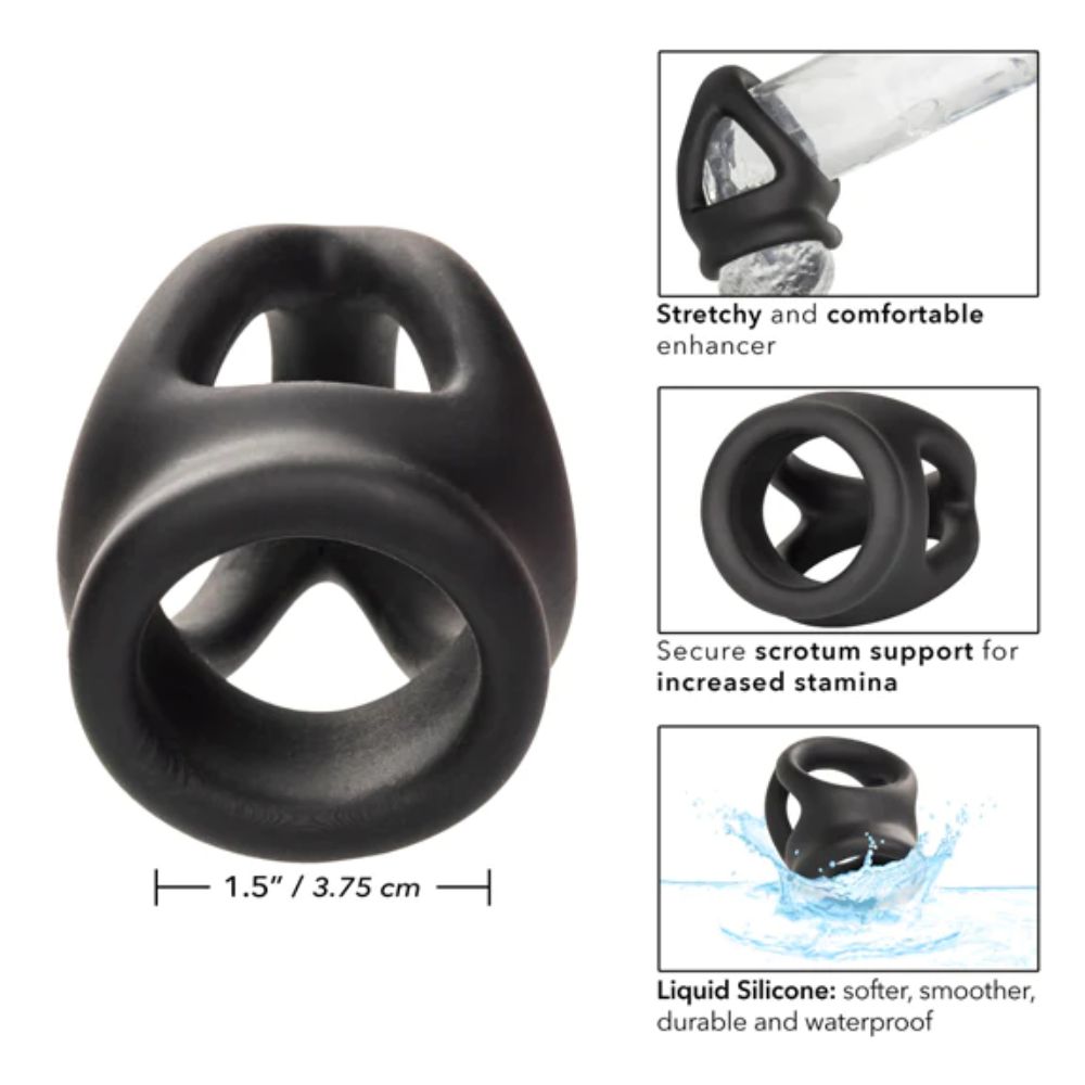 Alpha Liquid Silicone Dual Cage Ring