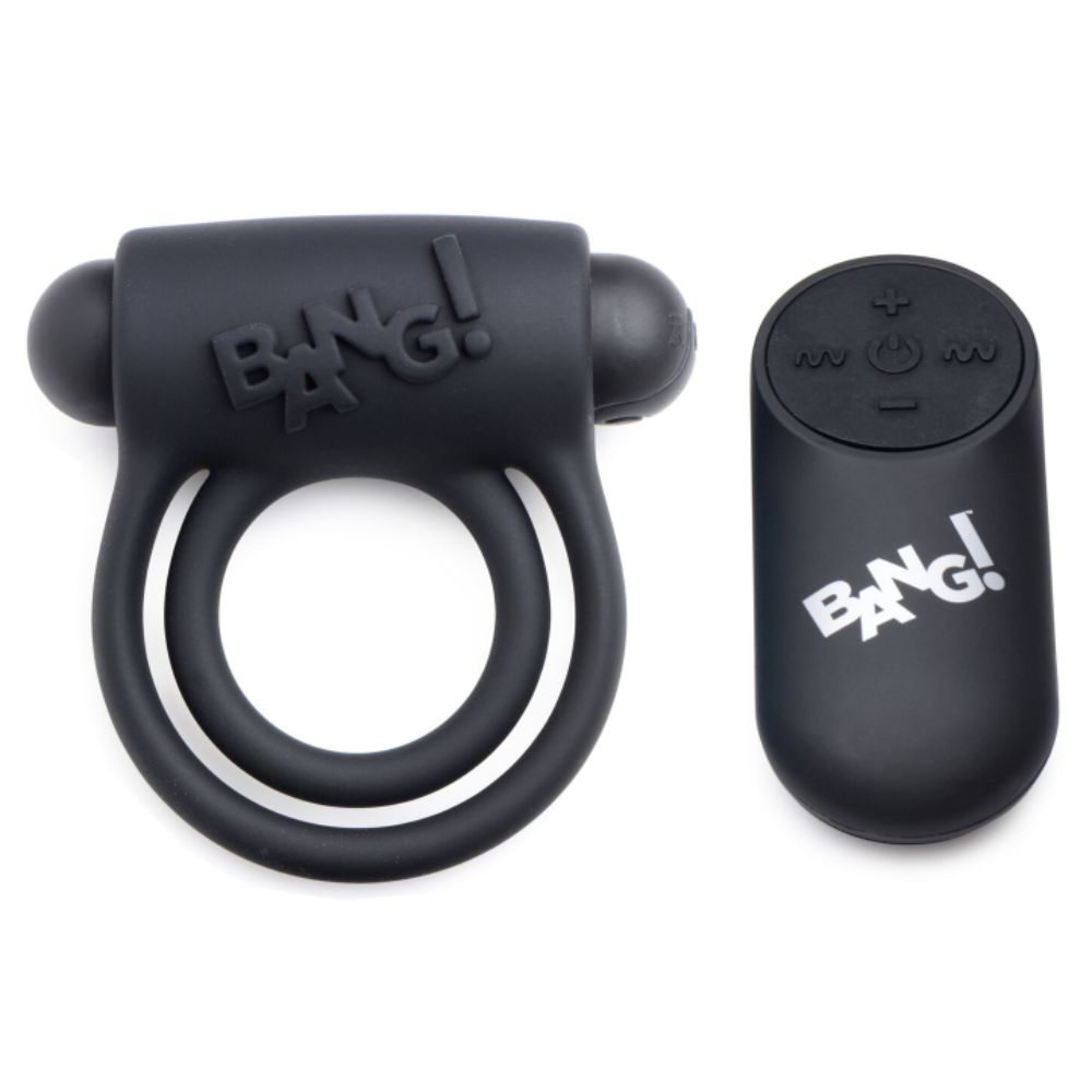 Bang Silicone Cock Ring & Bullet W/ Remote