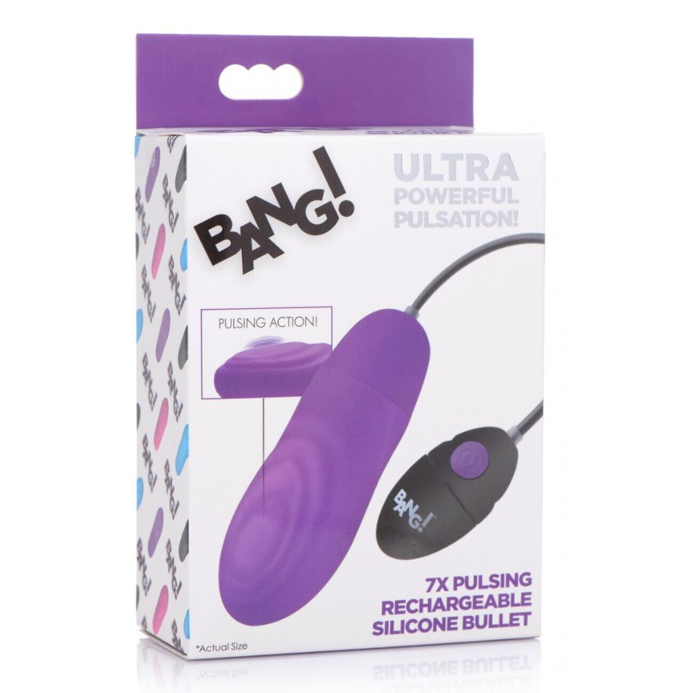 Bg 7X Pulsing Rechargeable Bullet Purple