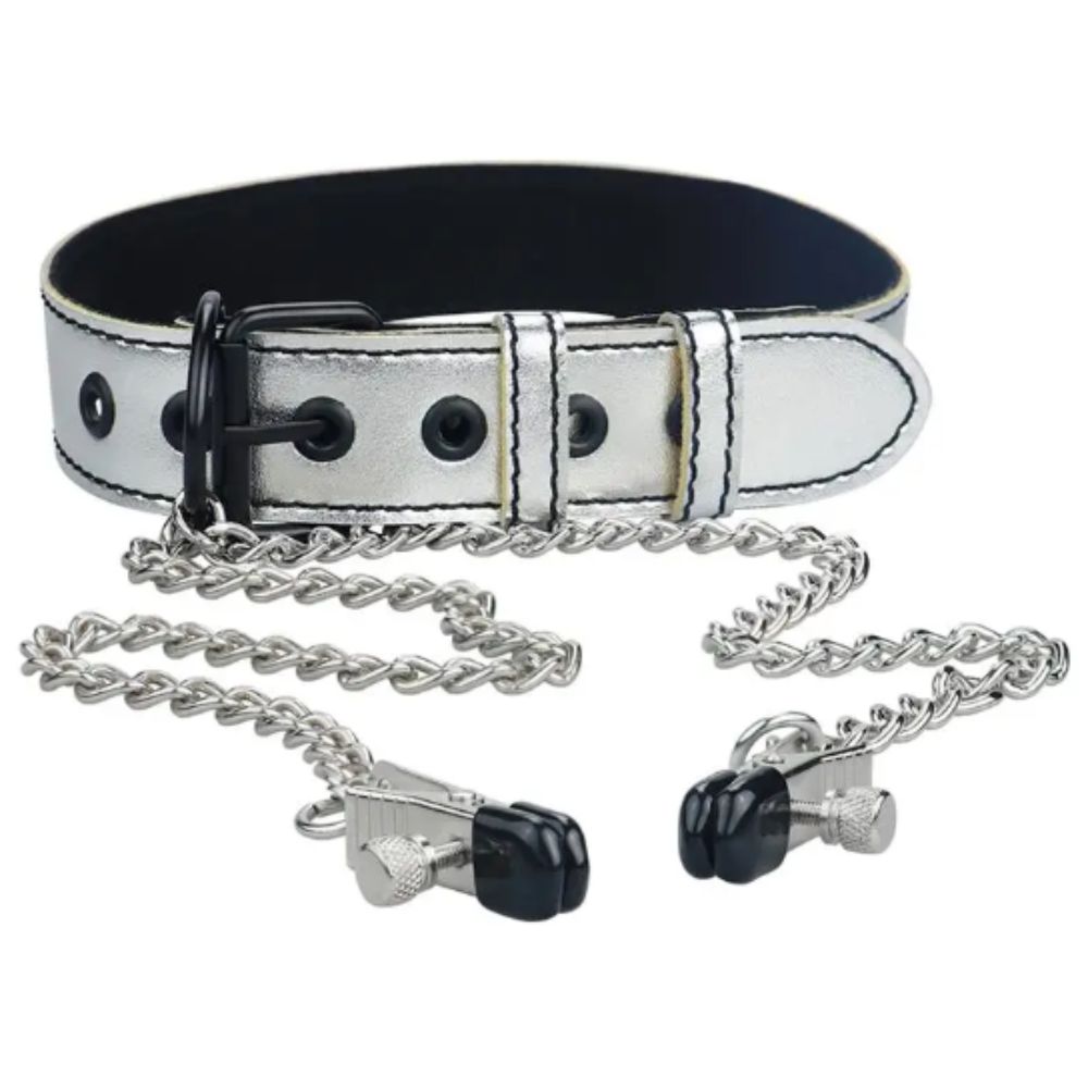 Breathable Ball Gag With Nipple Clamp