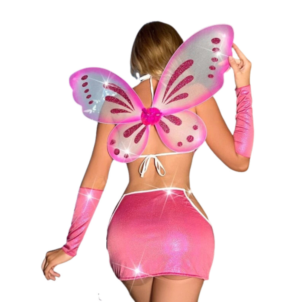 Disfraz De Mariposa Con Alas Conjunto
