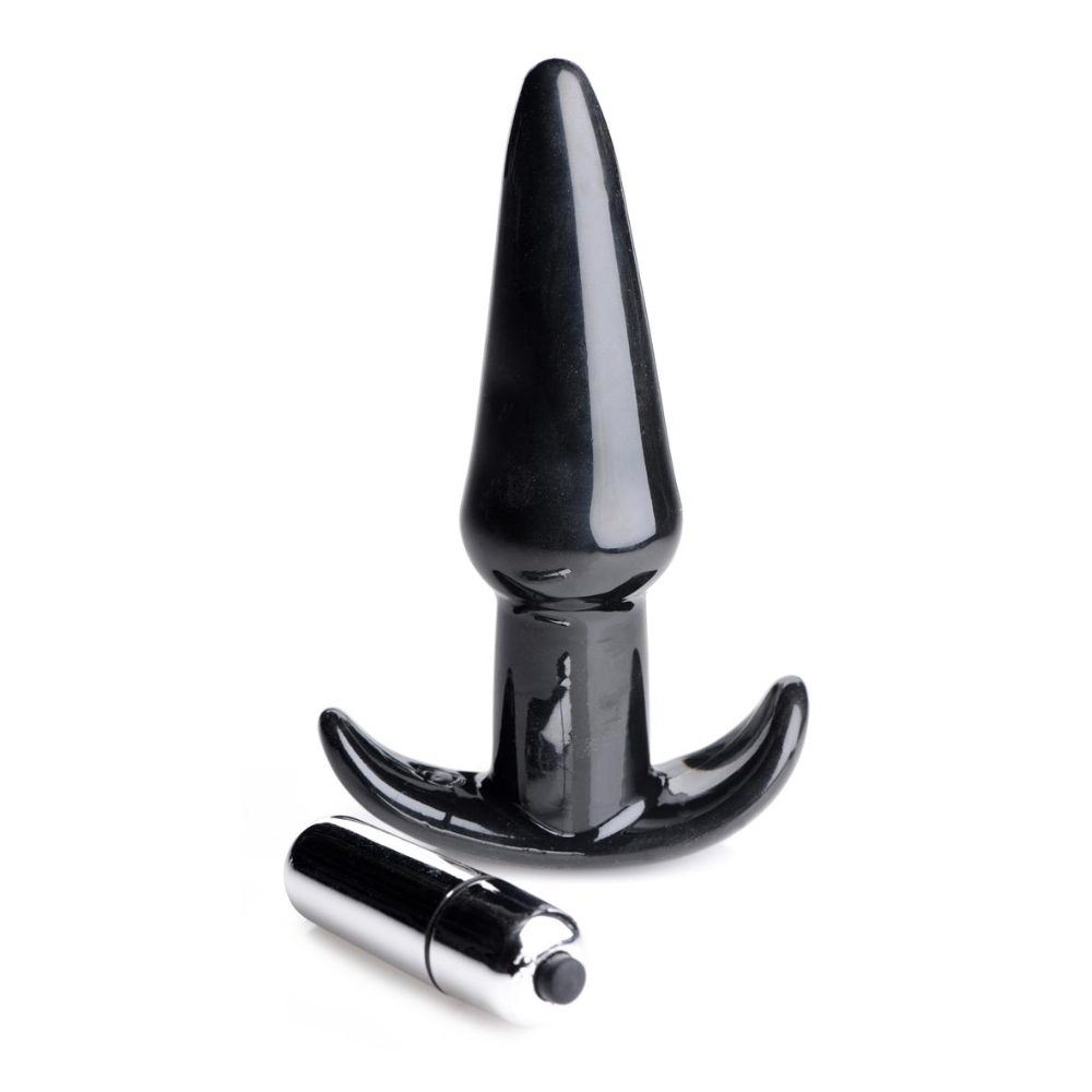 Fr Vibrating Butt Plug Black