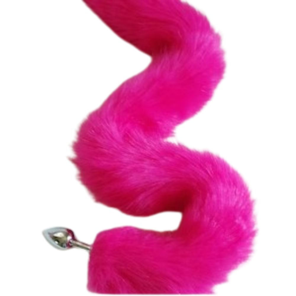 Fox Spiral Tail Plug Rose