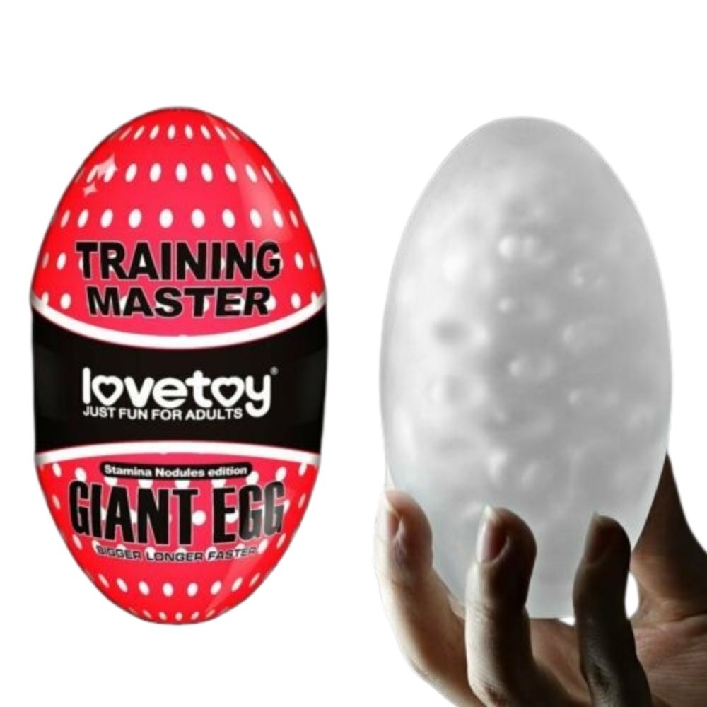 Giant Egg Masturbador Masculino Rojo