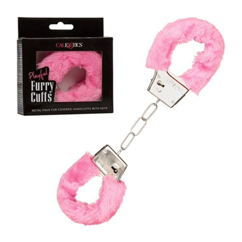 Playful Furry Cuffs Pink