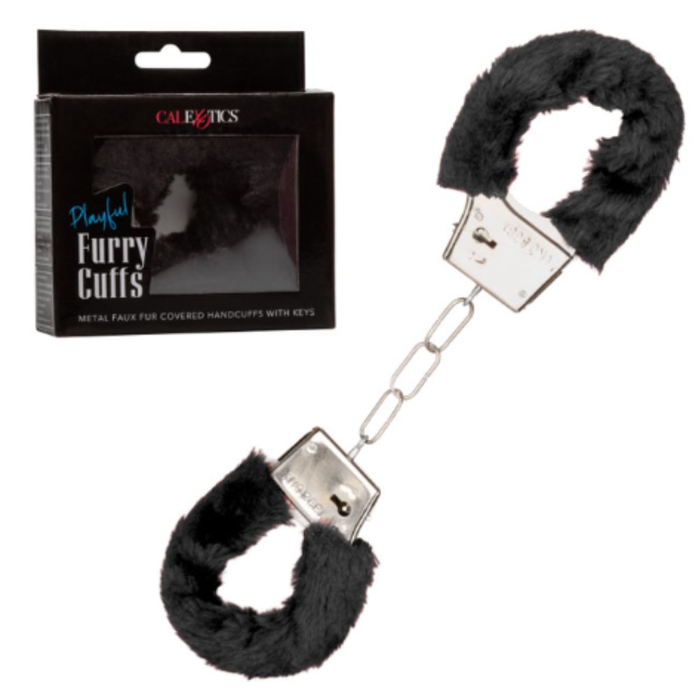 Playful Furry Cuff Black