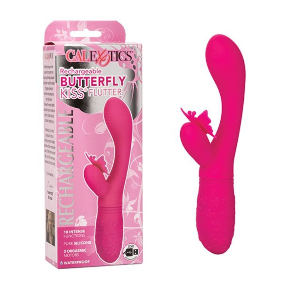 Vibrador Recargable Butterfly Kiss Flutter Rosa