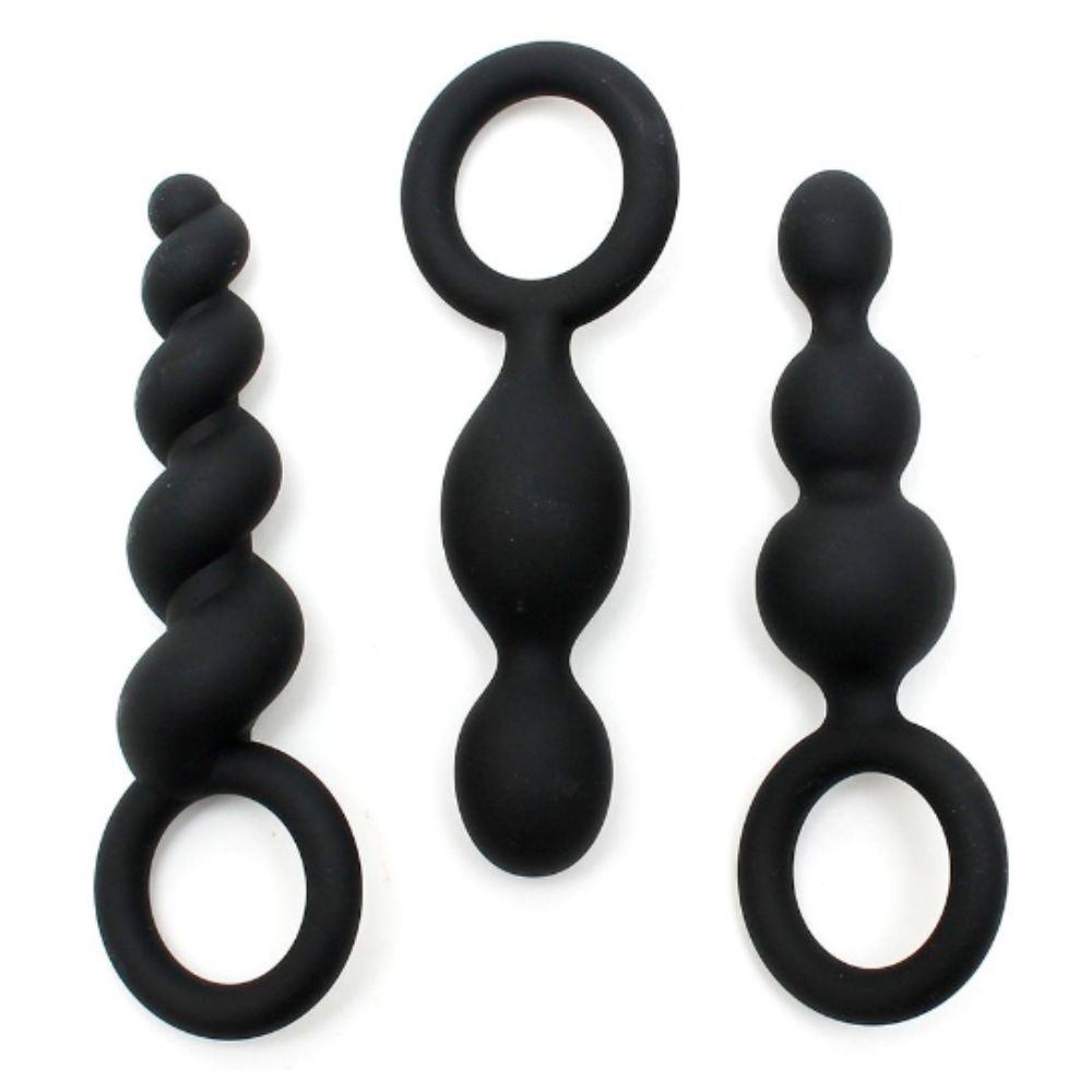 Satisfyer Booty Call Set Of 3 Black Plug