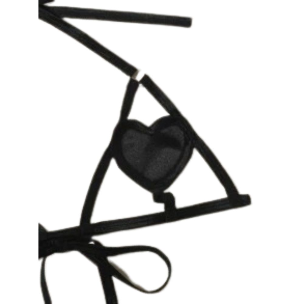 Set De Lenceria Con Cordon Lateral Con