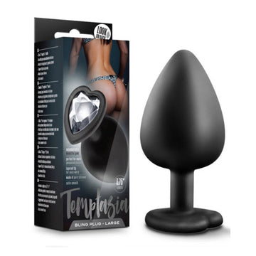 Temptasia Bling Plug Large  Black