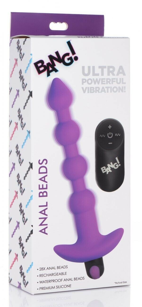 Vibrador Con Bolas Dilatadoras Anales Bg Purple