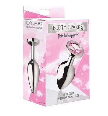 Dilatador Anal Con Joya Rosa Booty Sparks