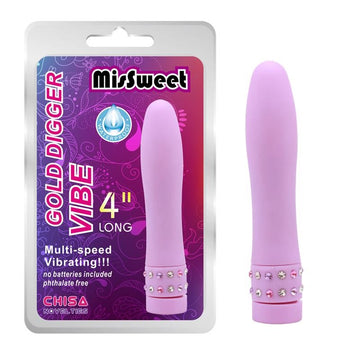 Bala Vibradora Gold Digger Vibe 4" Long