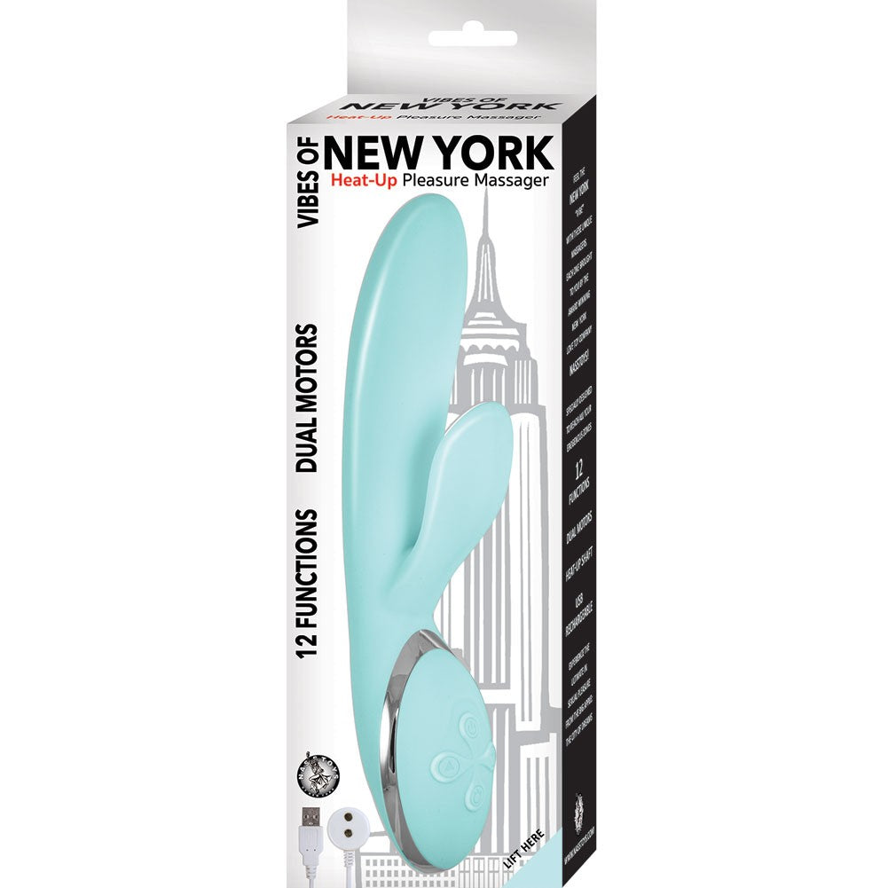 Vibrador De Doble Estimulación New York Heat-Up Pleasure Massager